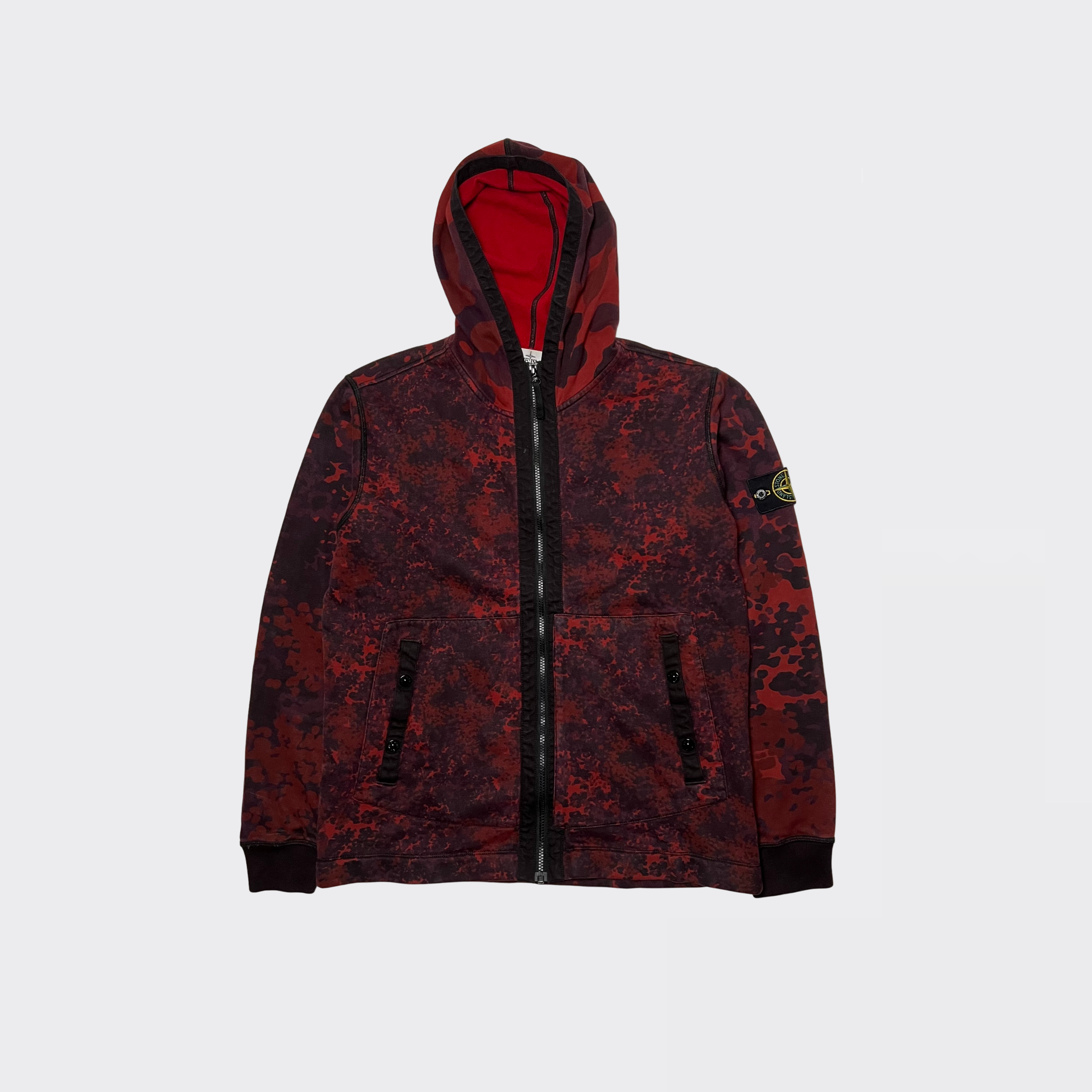 Stone Island Camo Hoodie L