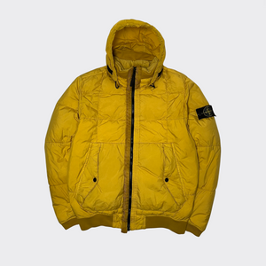 Stone Island Yellow Down Jacket L