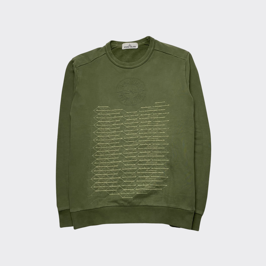 Stone Island Green Crew M