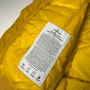 Stone Island Yellow Down Jacket L