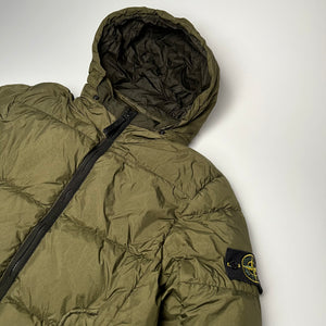 Stone Island Olive Down Jacket S