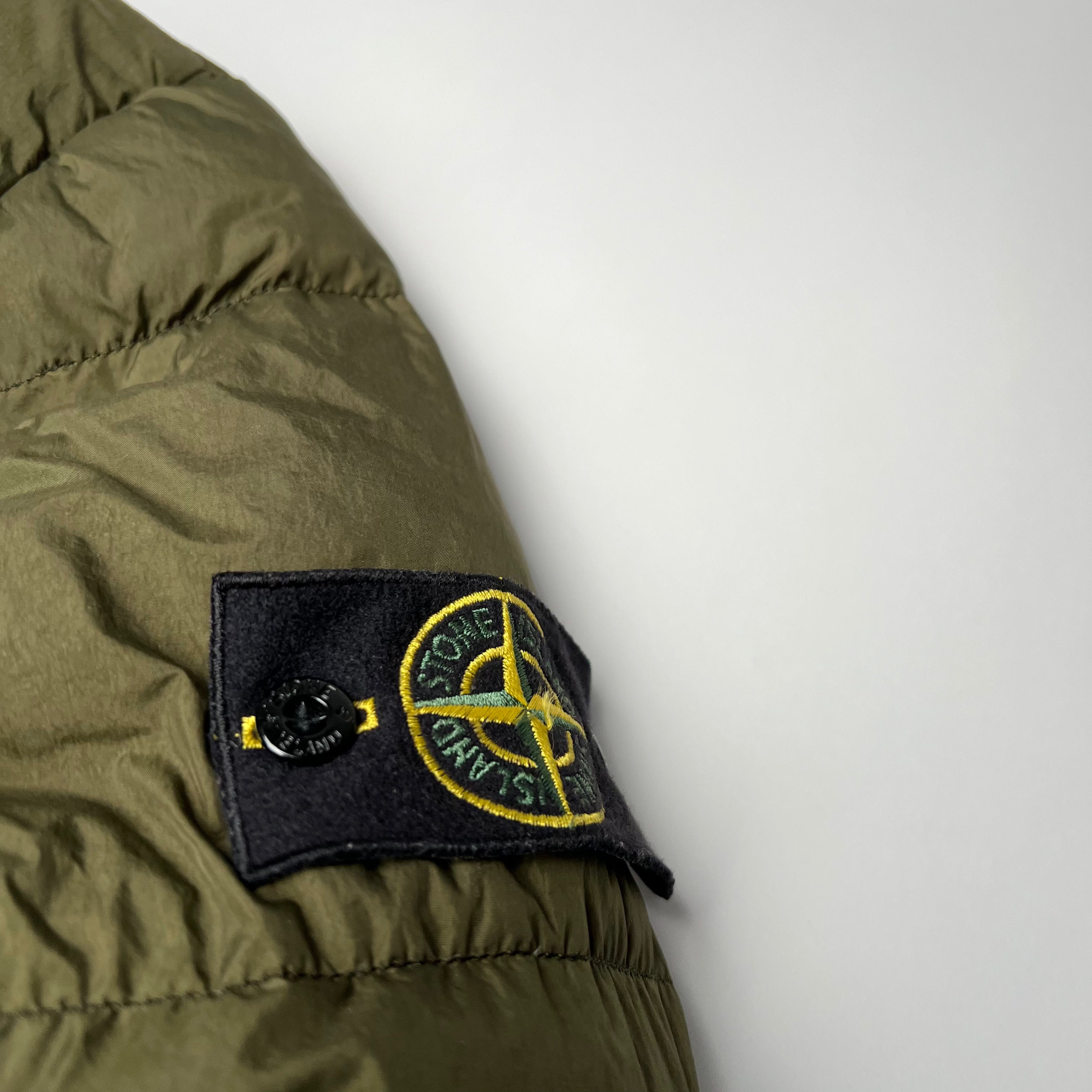 Stone Island Olive Down Jacket S