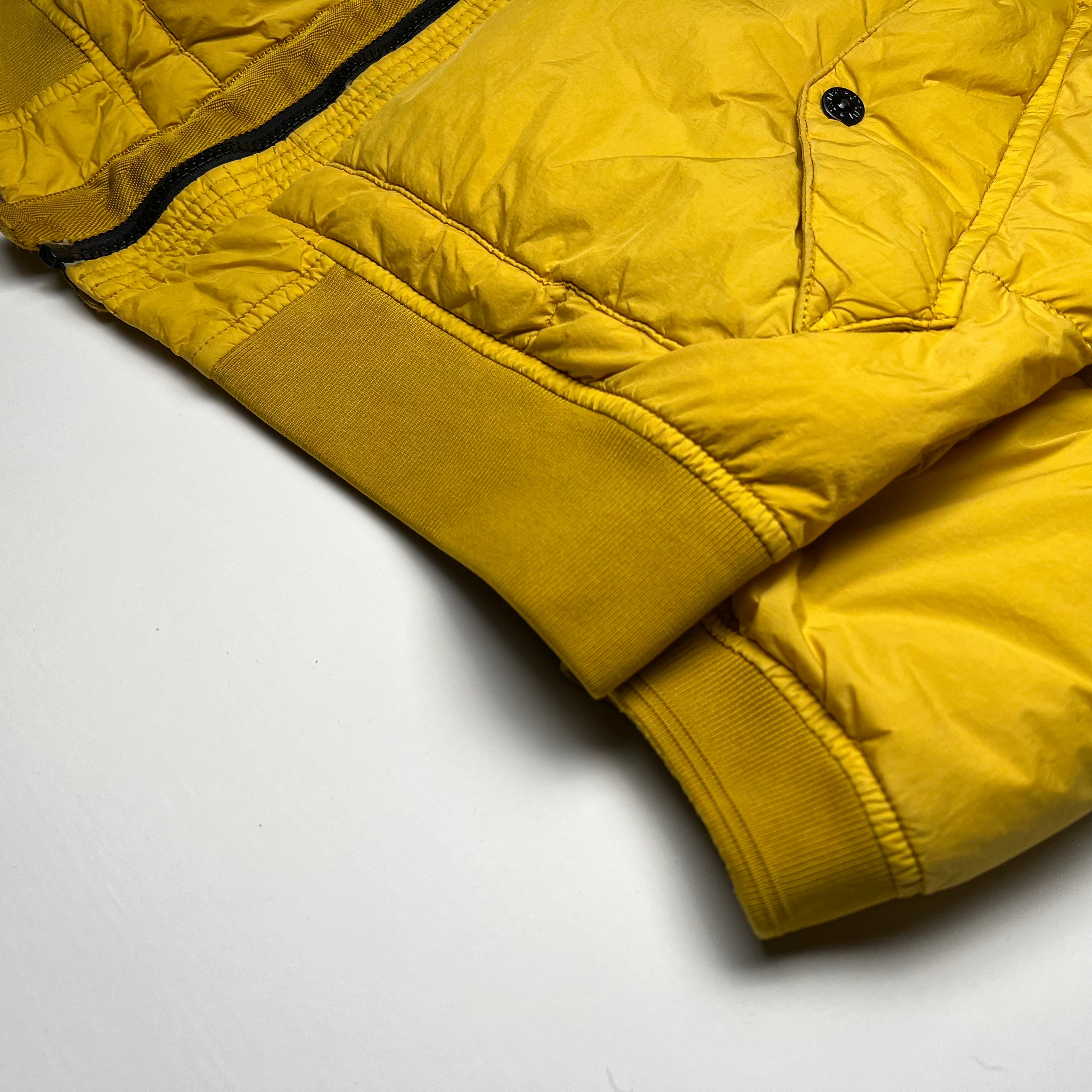 Stone Island Yellow Down Jacket L