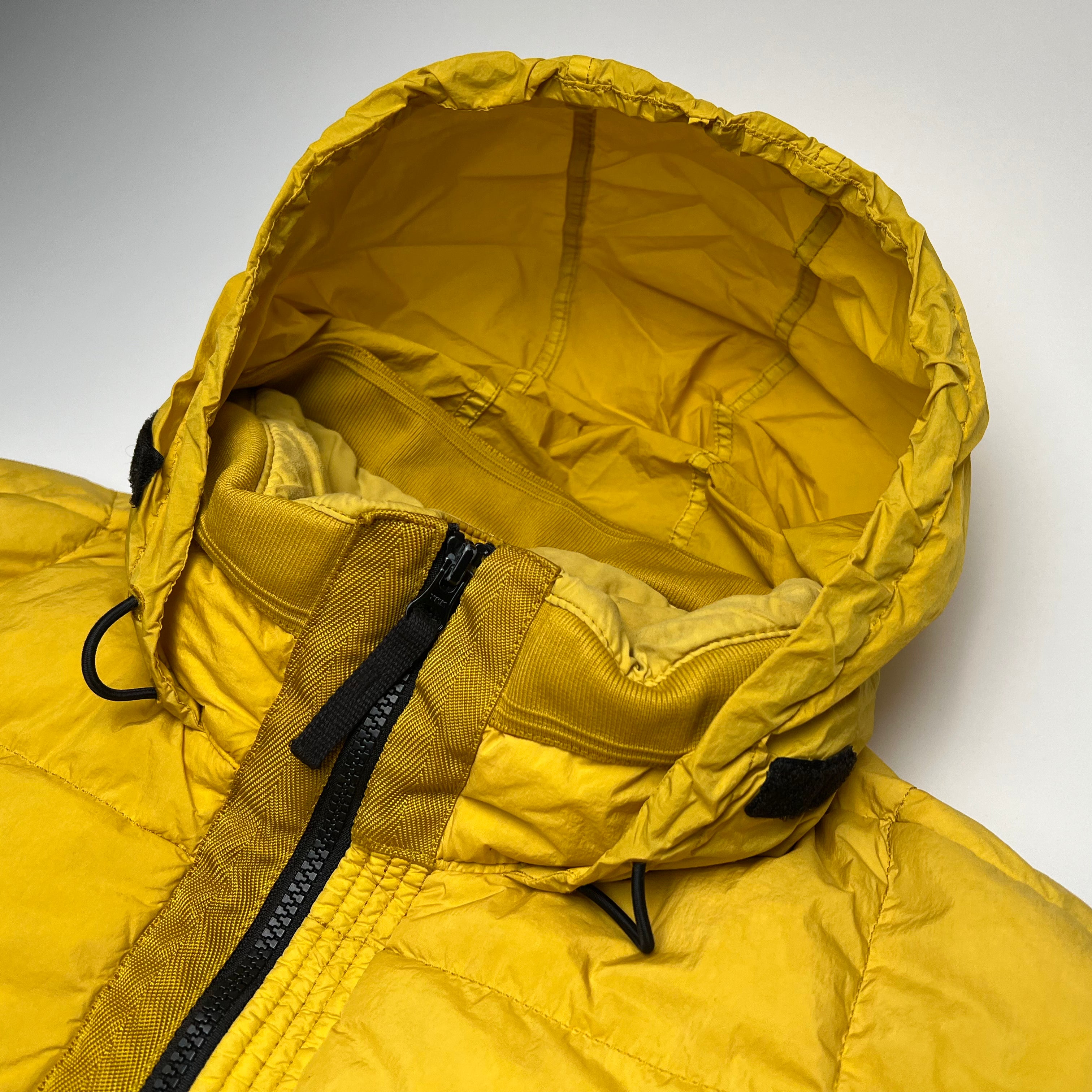 Stone Island Yellow Down Jacket L