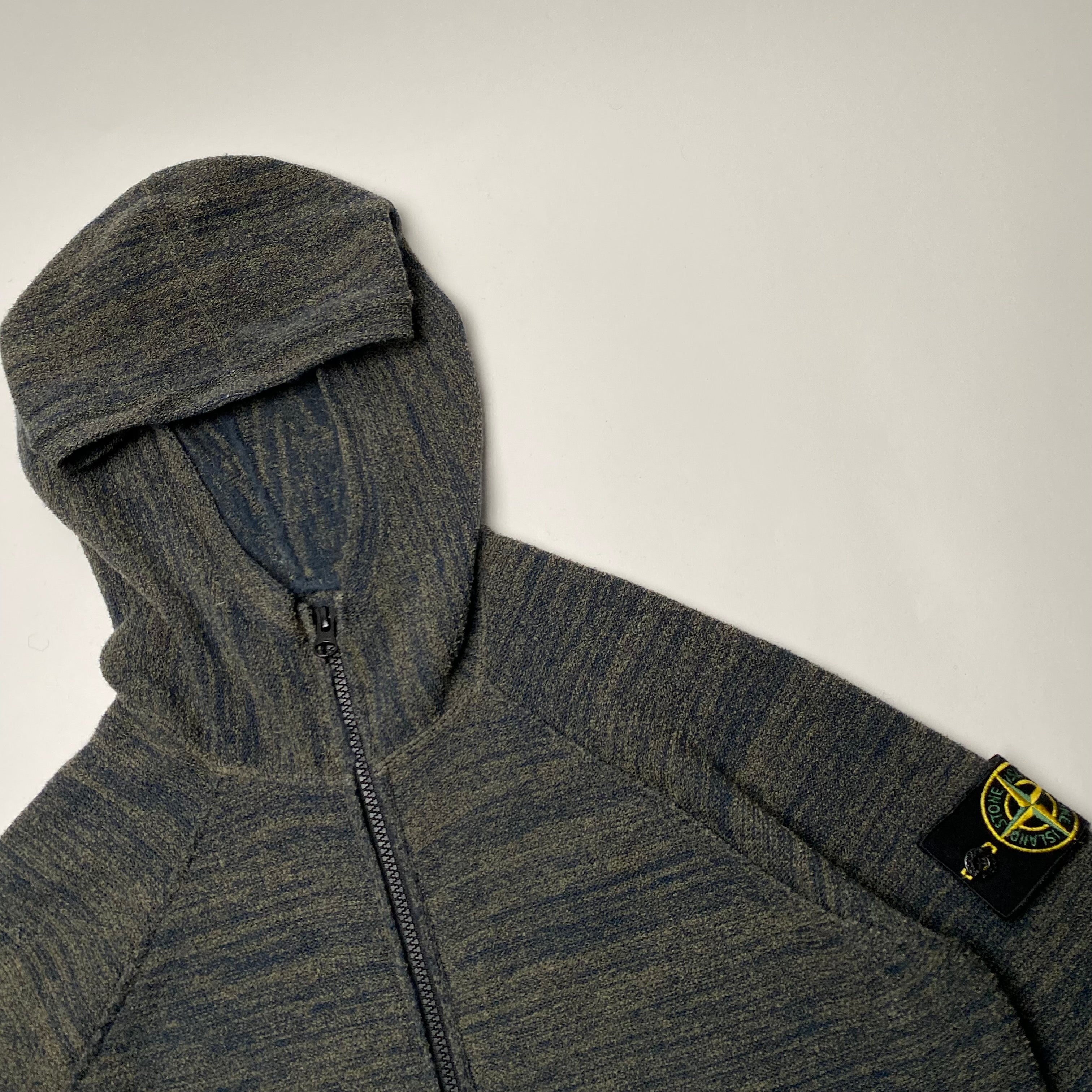 Stone island outlet knit hoodie